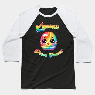 Kawaii Pride Power Colorful Egg Baseball T-Shirt